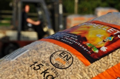 Pellets ENPlus envasados para distribuci�n