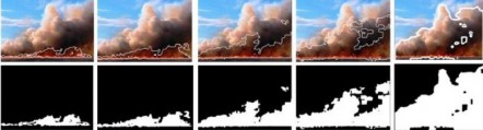 Secuencia de detecciones de fuego y humo llevadas a cabo a trav�s de esta propuesta. 