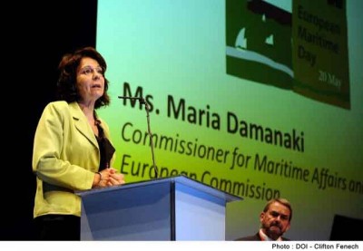 La Comisaria Europea Mar�a Damanaki