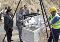 Colocaci�n de la primera piedra de la nueva planta de transformaci�n de residuos