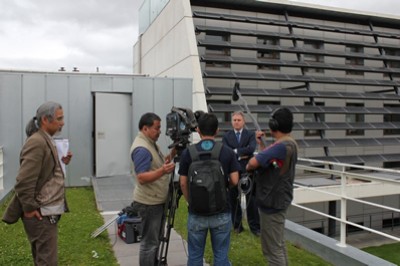 Grabaci�n del programa en el CENER