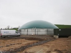 Planta de biog�s en construcci�n
