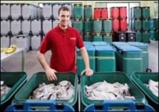 Cada contenedor est� clasificado por colores en funci�n del sector d�nde se utilice