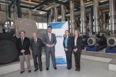 Momento de la visita institucional a la planta de cogeneraci�n