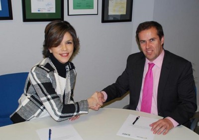 Marta Villanueva, Directora General de la AEC y Manuel Sayagu�s, Presidente de A3e