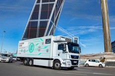 El cami�n el�ctrico de MAN durante las pruebas